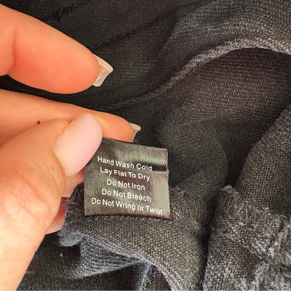 Vici Black‎ Jean Denim Jacket with Studded Details Oversized Biker XS - Picture 8 of 10